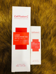 Kem chống nắng Cell FusionC Đỏ dành cho da hỗn hợp , nhạy cảm SPF50 50ML ( Tặng kèm tuýp nhỏ)