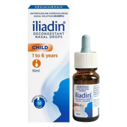 Nhỏ mũi Iliadin 0.025% 10ml cho bé 1-6 tuổi