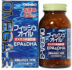 Dầu cá Omega-3 Orihino 180 viên Nhật Bản