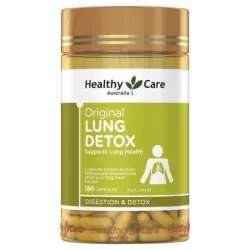 Viên uống giải độc phổi Healthy Care Original Lung Detox 180 viên Úc