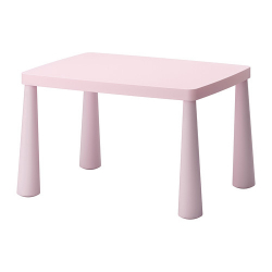 Bàn màu hồng MAMMUT IKEA