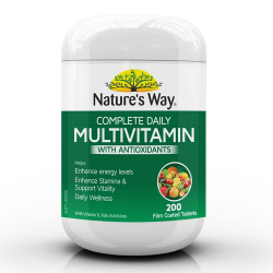 Multivitamin tổng hợp& tảo Spirulina Natures Way 200v