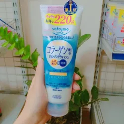 Sữa rửa mặt dưỡng ẩm phù hợp da dầu Kose Softymo Collagen 220g
