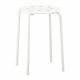 Ghế đẩu tròn màu trắng MARIUS IKEA