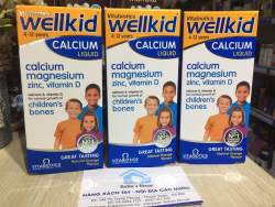 Wellkid calcium liquid - canxi nước 4-12y