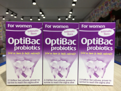 Men vi sinh trị nấm và viêm âm đạo OptiBac Probiotics hộp 90v Anh